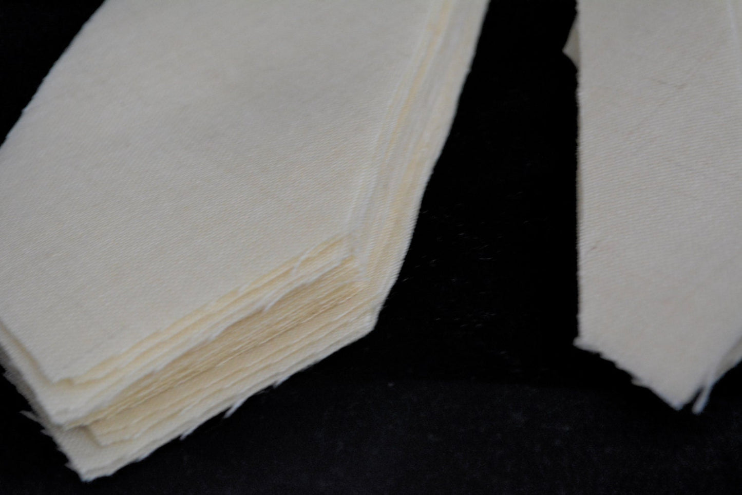 PRE-CUT 3 1/4" wide medium weight necktie interfacing / interlining, 100% wool W14/13-33TH AC Ter Kuile, finest available, Made Netherlands