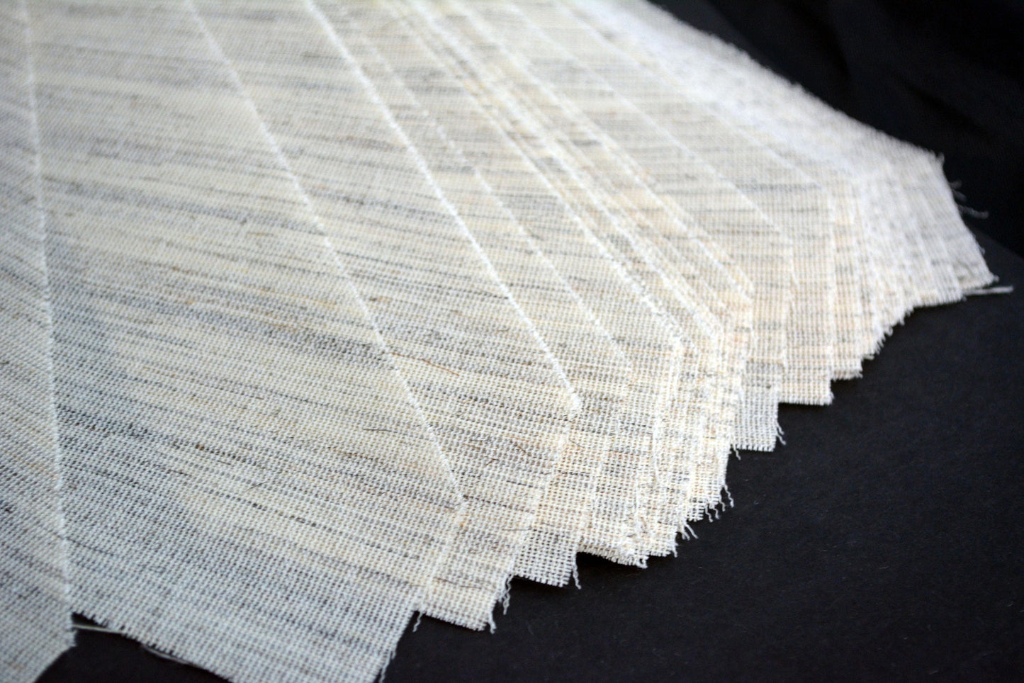 PRE-CUT 3 3/4" wide Wool + Goat Hair necktie interfacing / interlining - AC Ter Kuile, finest available, Made Netherlands