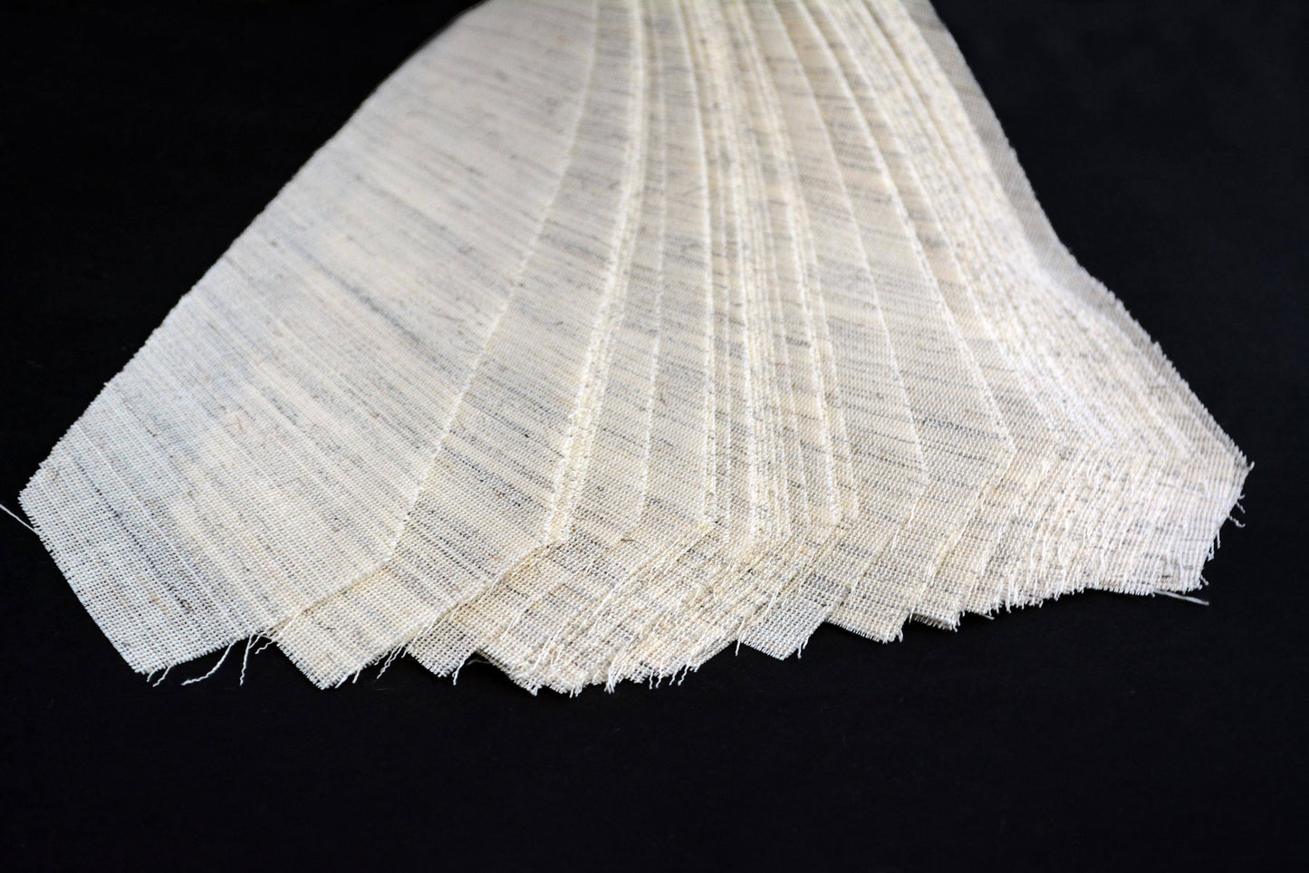 PRE-CUT 3 1/2" wide Wool + Goat Hair necktie interfacing / interlining - AC Ter Kuile, finest available, Made Netherlands
