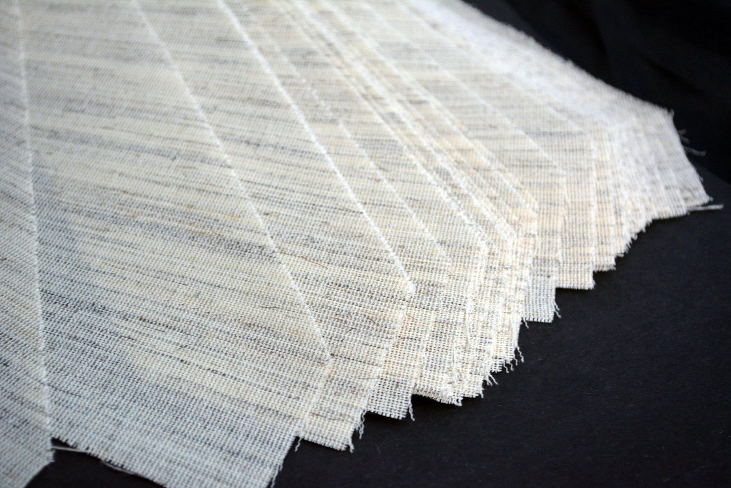 PRE-CUT 3 1/2" wide Wool + Goat Hair necktie interfacing / interlining - AC Ter Kuile, finest available, Made Netherlands