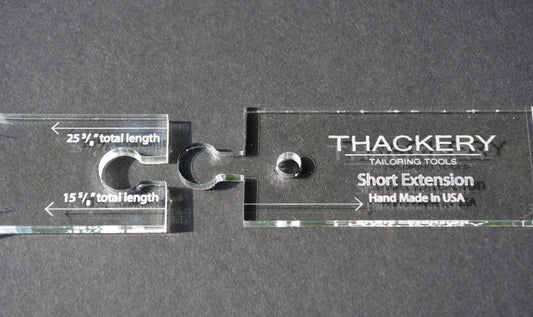 1/4" Thick Acrylic BOW TIE PATTERN extensions - replacement set