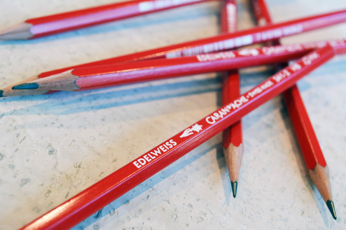 Caran d'Ache Edelweiss HB Writing Pencil - Made in Switzerland - 12 pack
