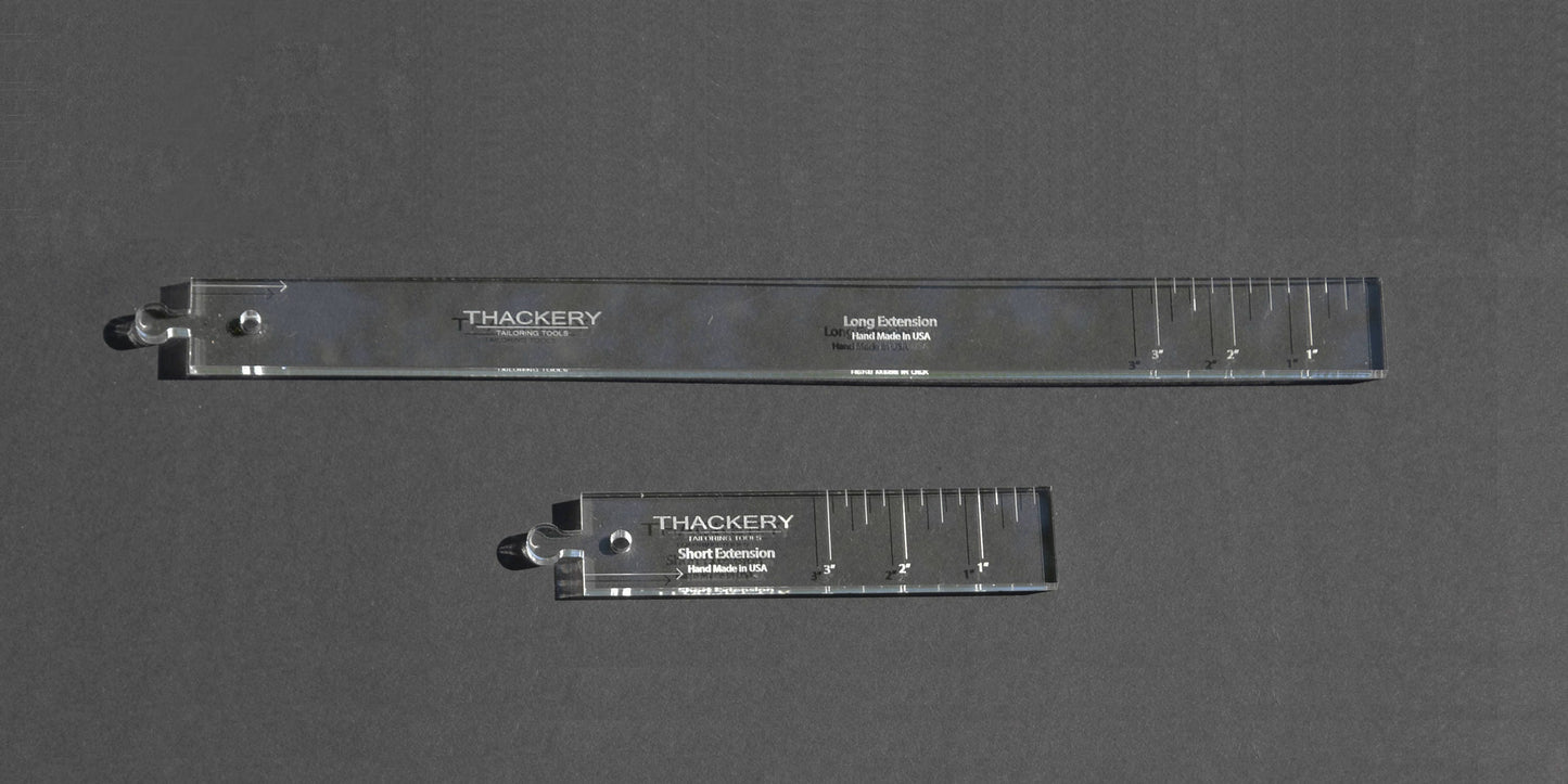 1/4" Thick Acrylic BOW TIE PATTERN extensions - replacement set