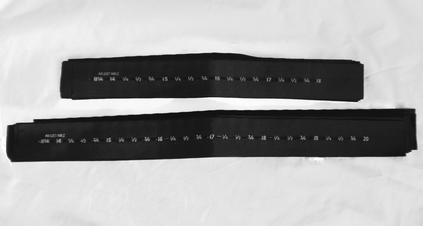 Sets of 36mm SILK Bow Tie SIZE RIBBONS with Hardware (Eye and T-hook) - 2 neck sizes available, choose lot of 5, 10, 20, or 50