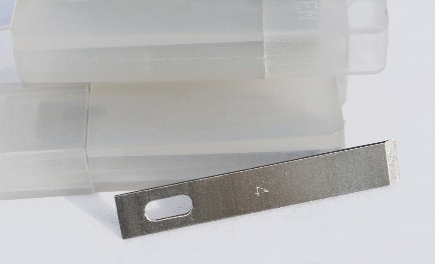 Durable XACTO X-ACTO knife blades - lot of 50 - size #4 chisel style - hard #60 steel - great quality