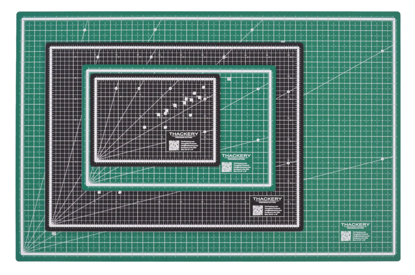 Size A1 - 24" x 36" Self-Healing CUTTING MAT - Reversible Inches and Centimeters - thoughtful design - 5 layer mat, finest available