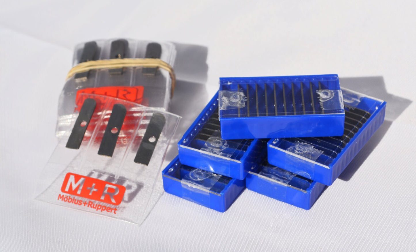 Mobius + Ruppert (M+R) Sharpener Replacement Blades - 3 or 10 pack - Made in Germany - finest in the world!