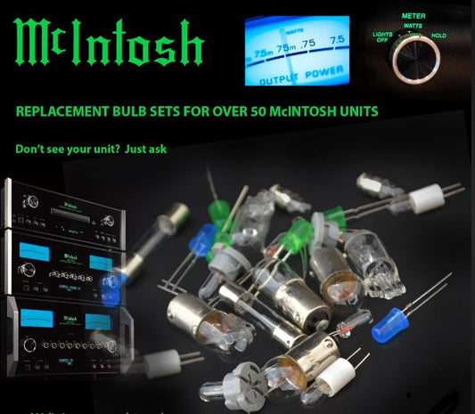 McIntosh MCD205 CD Player Replacement Bulbs - complete set