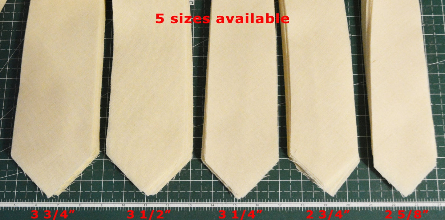 PRE-CUT 3 1/4" wide medium weight necktie interfacing / interlining, 100% wool W14/13-33TH AC Ter Kuile, finest available, Made Netherlands