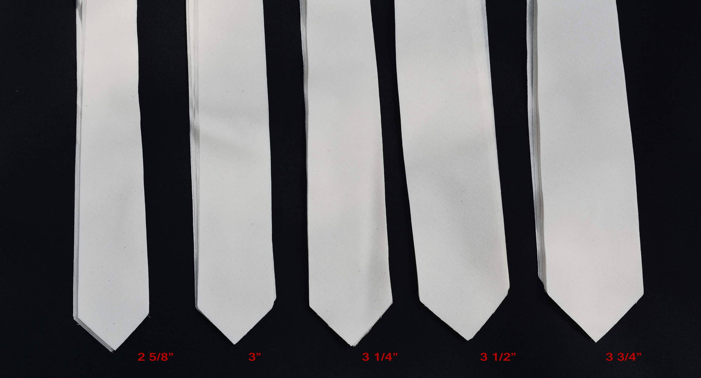 PRE-CUT 3 1/4" wide - cotton 100% medium weight interfacing / interlining, AC Ter Kuile, finest available, Made Netherlands