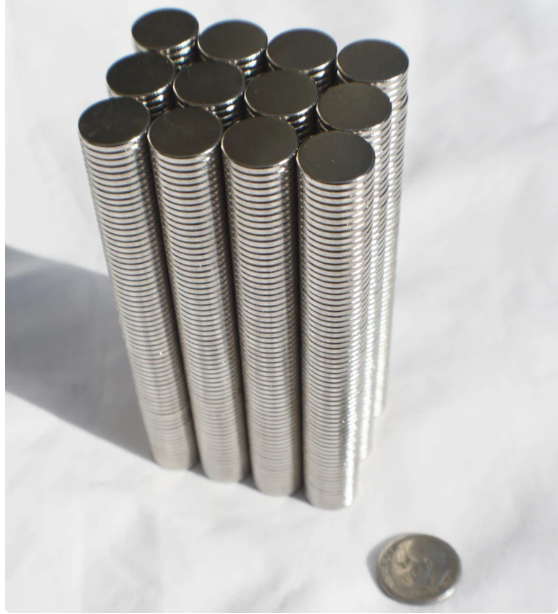 50 / 100 / 250 pcs 11mm X 1.5mm (7/16") DISK MAGNETS craft / refrigerator / project - STRONG! great quality - Neodymium - rare Earth