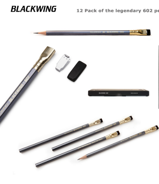 Palomino Blackwing 602 Pencils (12 Pack) - Made in Japan