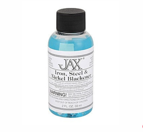 Jax Iron Steel & Nickel Blackener - Metal Finishing Solution - Antique Finish Without Heat or Electricity