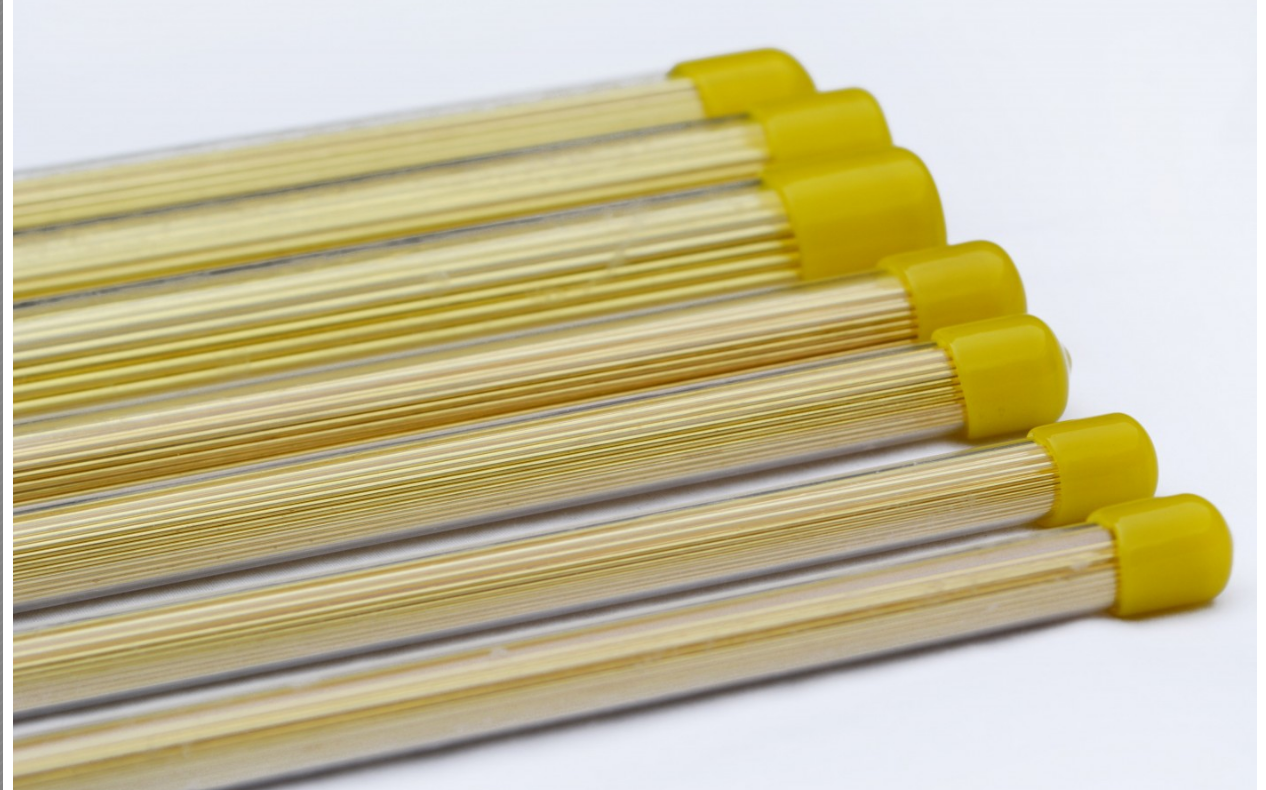 5 Pieces - EDM Drilling Brass Electrode Tube OD 0.7mm x 400mm