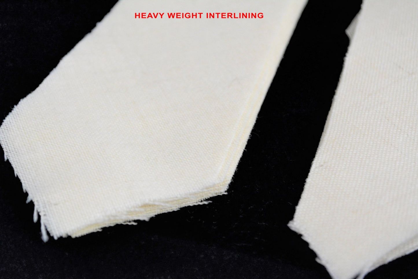 PRE-CUT 2 5/8" wide heavy weight necktie interfacing / interlining, wool + viscose AC Ter Kuile, finest available, Made Netherlands