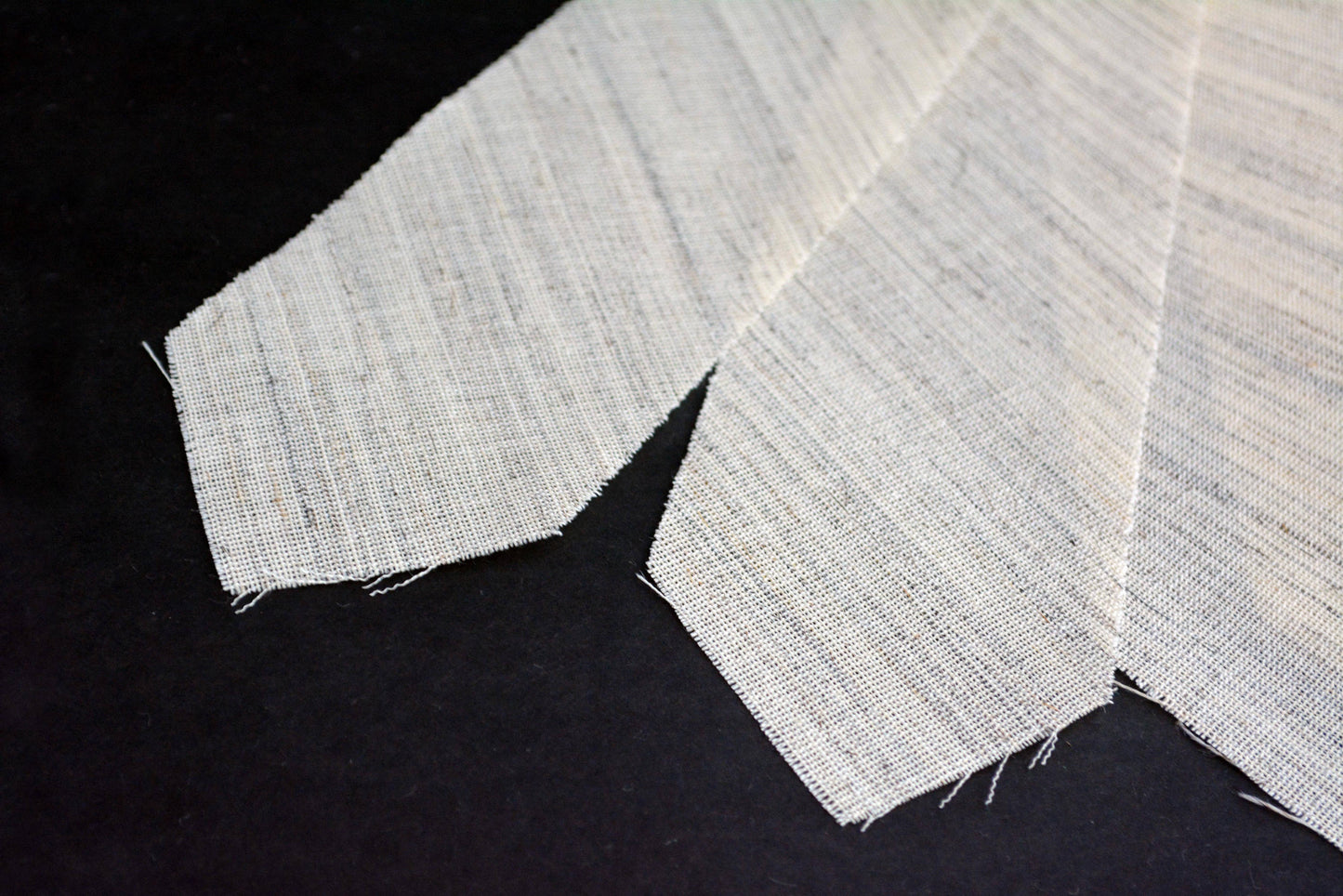 PRE-CUT 3 1/2" wide Wool + Goat Hair necktie interfacing / interlining - AC Ter Kuile, finest available, Made Netherlands