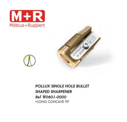 Mobius + Ruppert (M+R) POLLUX 0601 Brass Pencil Sharpener - Finest in the world - MADE in GERMANY