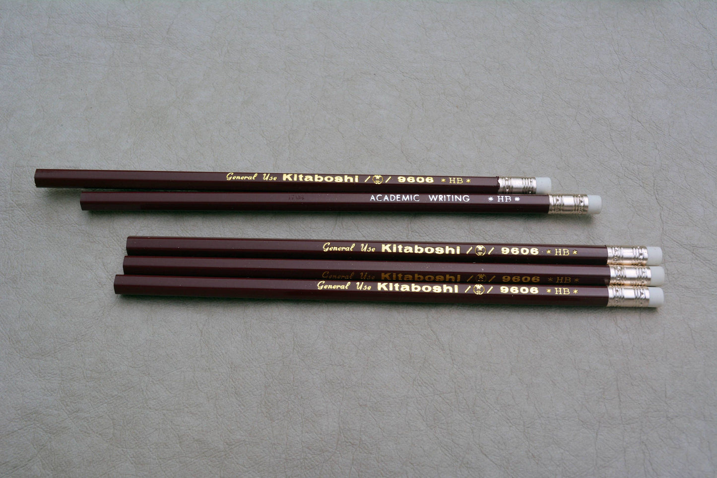 KITABOSHI 9606 "Academic Writing" Pencil - HB - Made in Japan