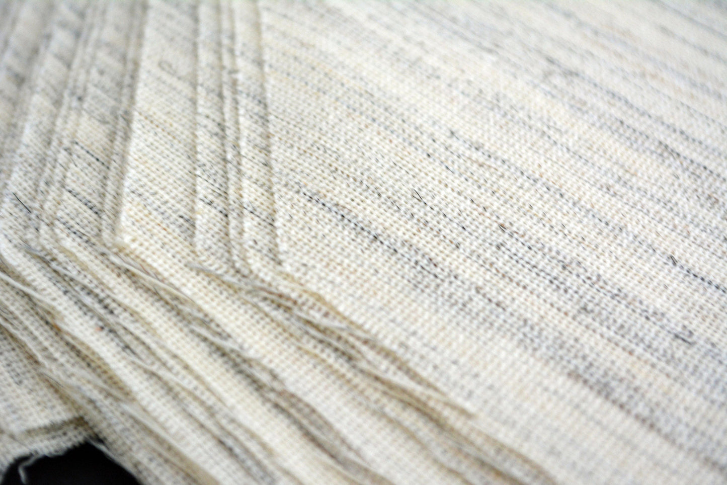 PRE-CUT 3 3/4" wide Wool + Goat Hair necktie interfacing / interlining - AC Ter Kuile, finest available, Made Netherlands