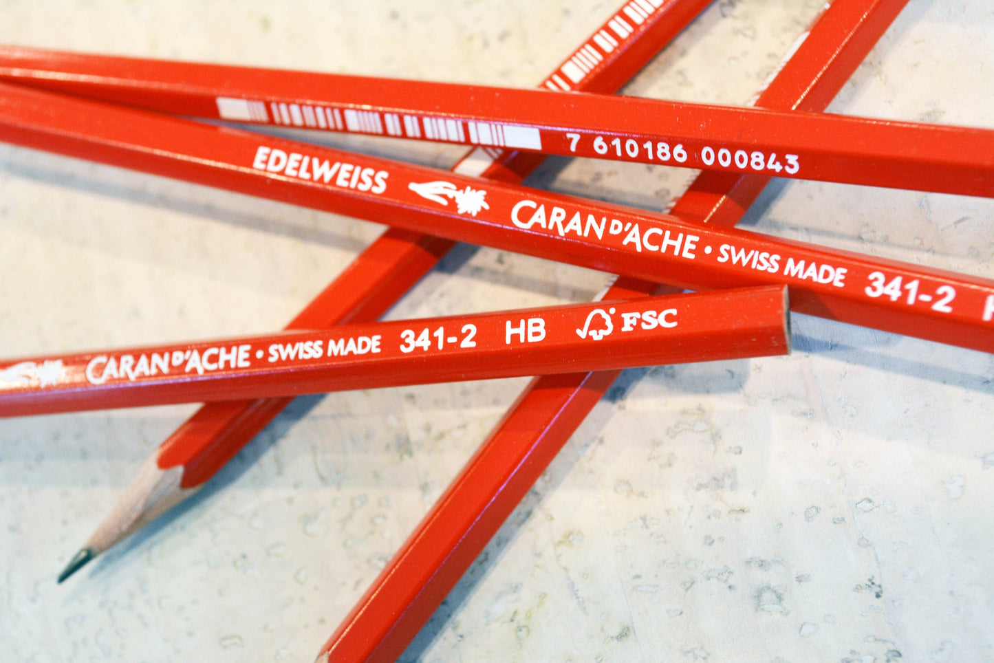 Caran d'Ache Edelweiss HB Writing Pencil - Made in Switzerland - 12 pack