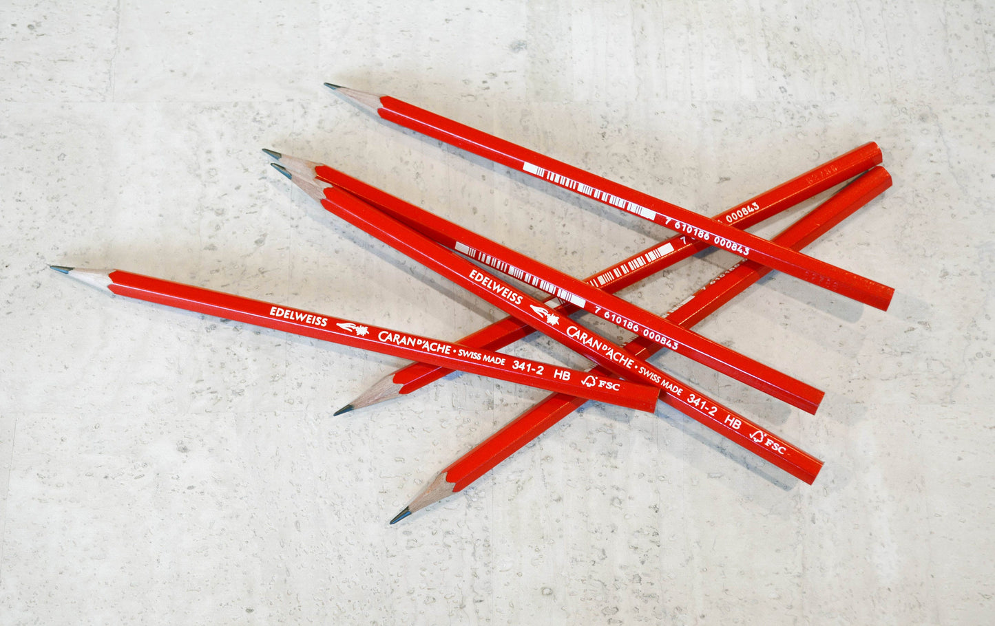 Caran d'Ache Edelweiss HB Writing Pencil - Made in Switzerland - 12 pack