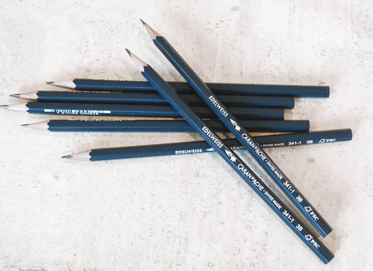 Caran d'Ache Edelweiss 3B Writing Pencil - Made in Switzerland - 12 pack