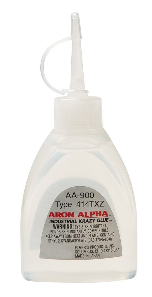 Aron Alpha 414TXZ Impact Resistant Industrial Cyanoacrylate Adhesive Gel for Crafting and Magnets - .7oz bottle - made in JAPAN