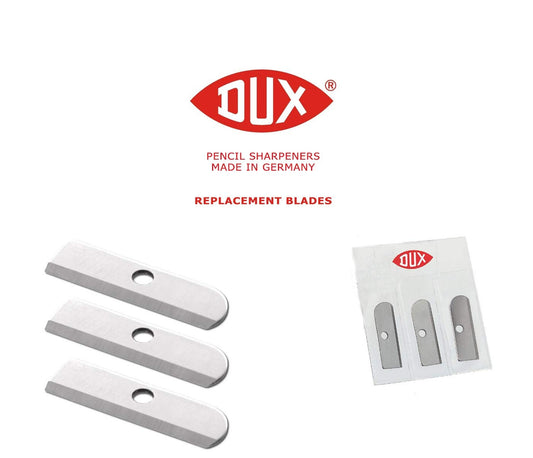 DUX Replacement Blades for Pencil Sharpeners - 3 piece set - Made in GERMANY