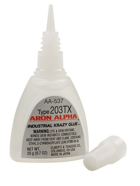 Aron Alpha 203TX Industrial Strength Cyanoacrylate Adhesive for Crafting and Magnets - .7oz bottle - made in JAPAN