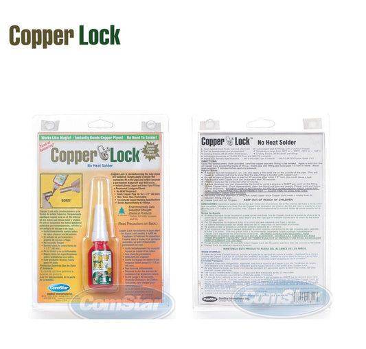 Copper Lock No Heat Solder, 10ml bottle, Red 10-805 - Made in USA