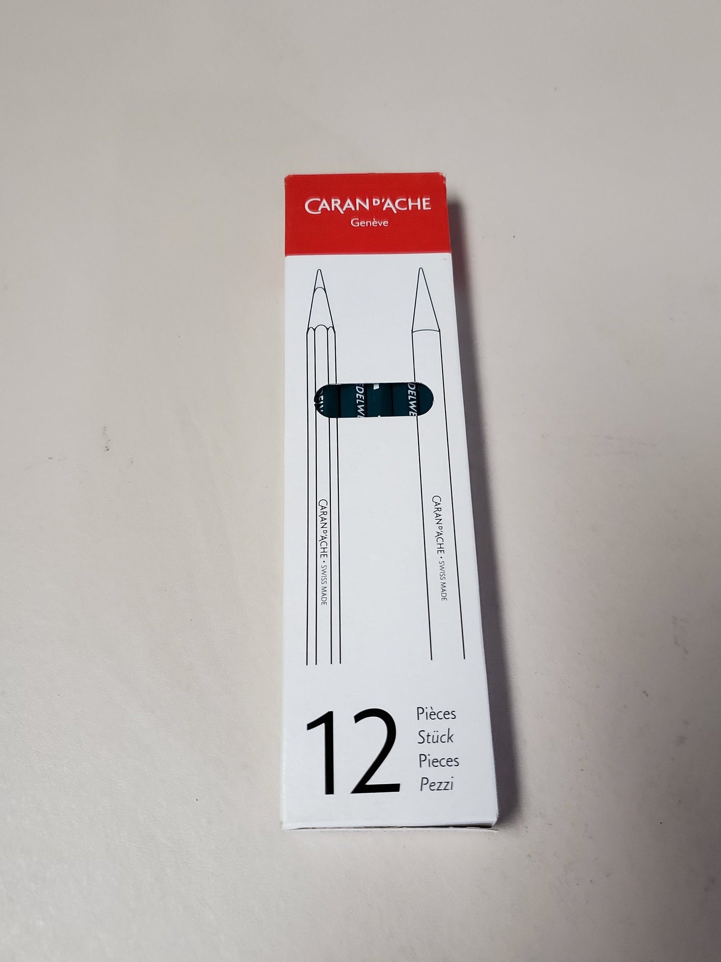 Caran d'Ache Edelweiss 2H Writing Pencil - Made in Switzerland - 12 pack