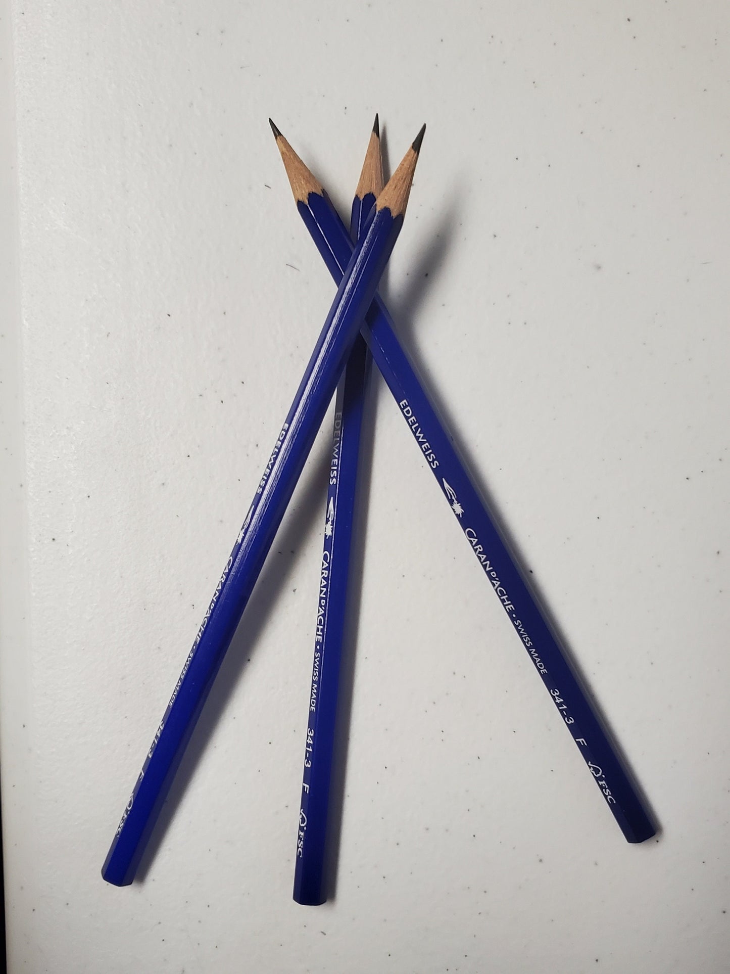 Caran d'Ache Edelweiss F Writing Pencil - Made in Switzerland - 12 pack