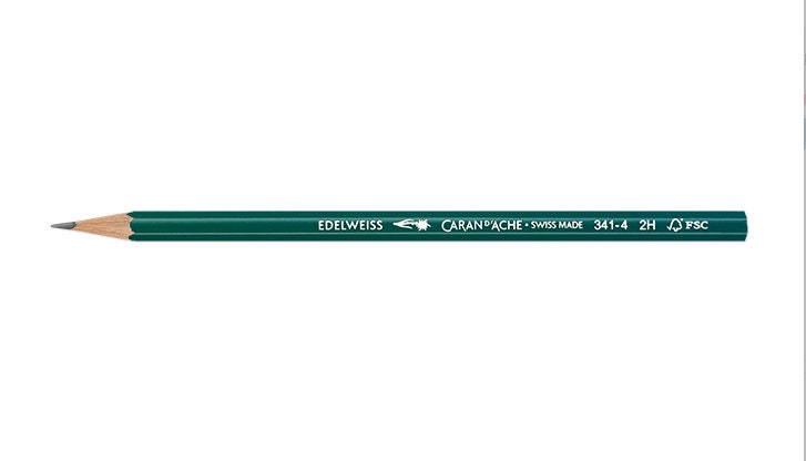 Caran d'Ache Edelweiss 2H Writing Pencil - Made in Switzerland - 12 pack