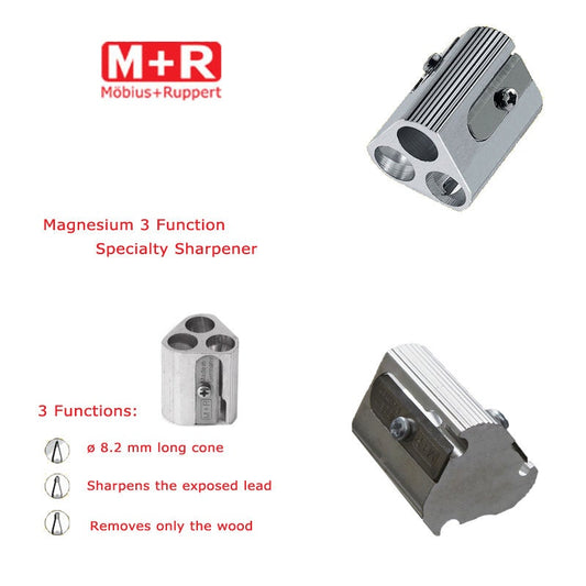 Mobius + Ruppert (M+R) Magnesium 3 Function Specialty Sharpener - Made in Germany - finest in the world!